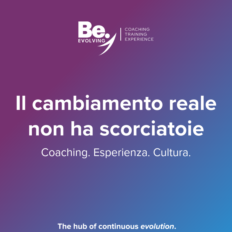 “Immagine cambiamento organizzativo reale: formazione e trasformazione aziendale Be.Evolving”